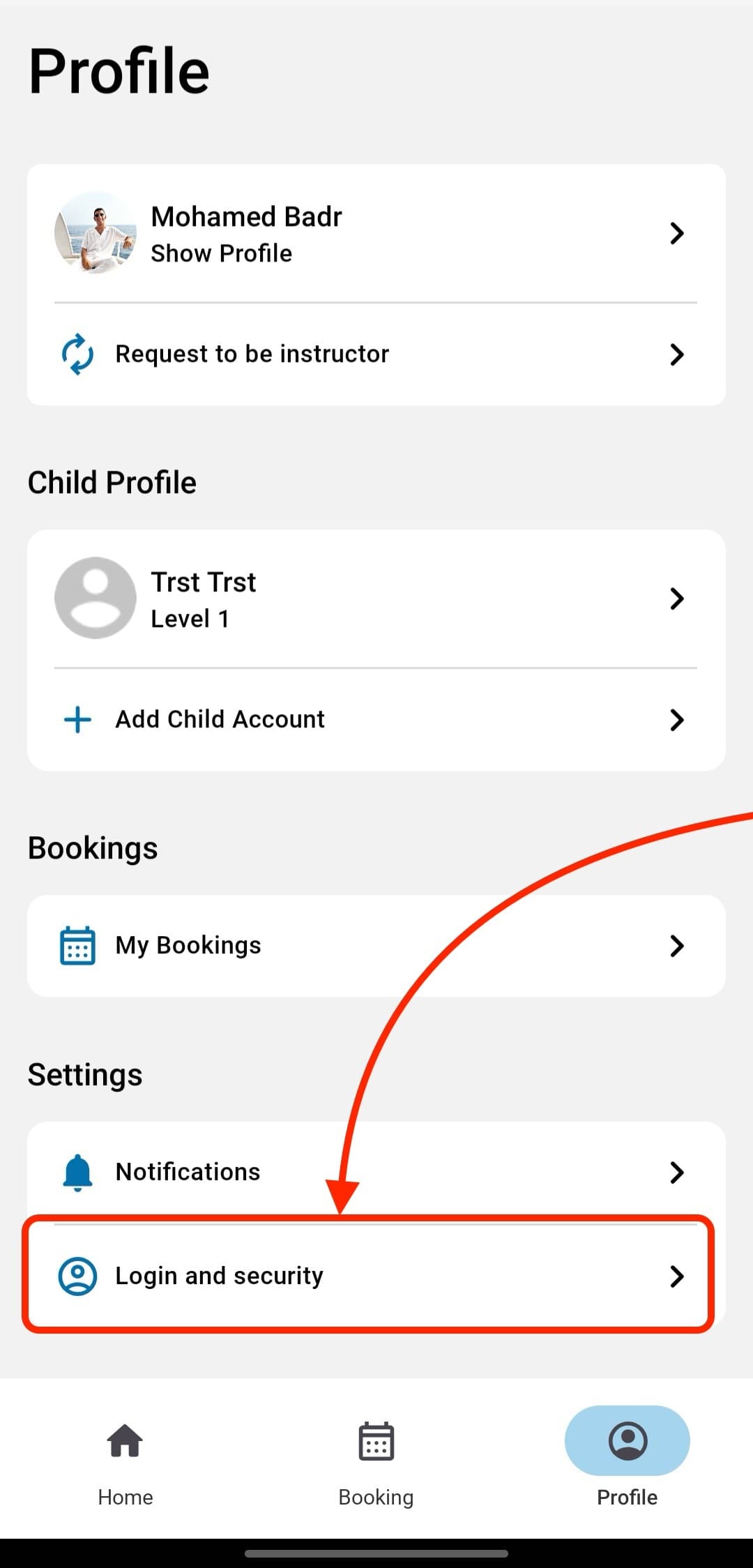 Security Settings updated 2